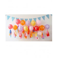 General Happy Birthday Alphabet Printed Balloons